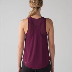 🍷 Lululemon Sculpt Tank II Marvel Mesh Back Running Training Tank Top Size 6